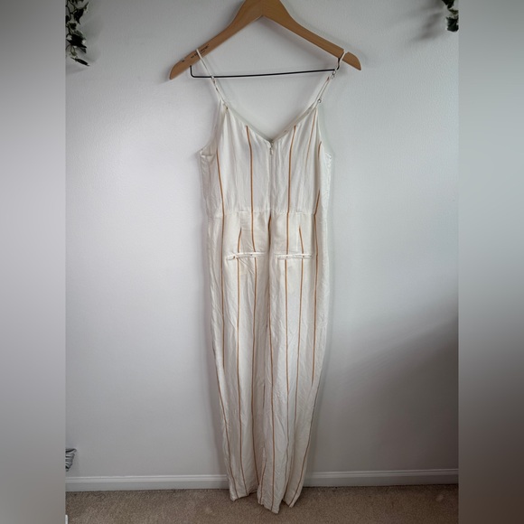 ANTHROPOLOGIE The Essential Yarn Dyed Jumpsuit Size 0 - Picture 9 of 9